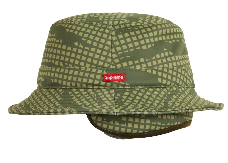 Supreme x WINDSTOPPER Earflap Crusher Olive Grid Camo 圖 2
