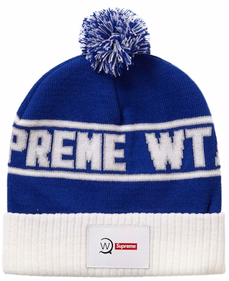 supreme-x-wtaps-beanie-blue
