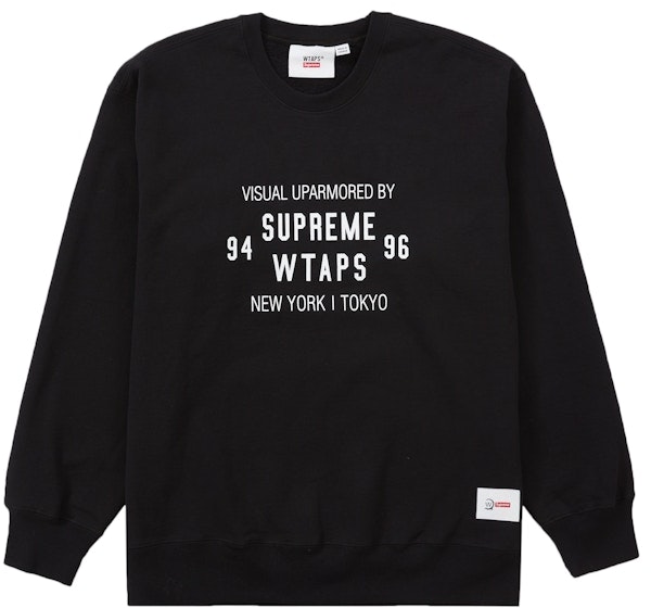 supreme-x-wtaps-crewneck-black