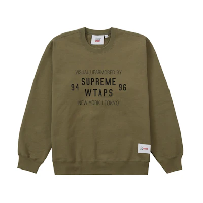 Supreme WTAPS Crewneck Light Olive