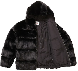 Supreme x WTAPS Jaket Berhud Bulu Tiruan Hitam Order Supreme x WTAPS Jaket Berhud Bulu Tiruan Hitam