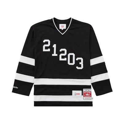 Supreme WTAPS Mitchell & Ness Hockey Jersey Black