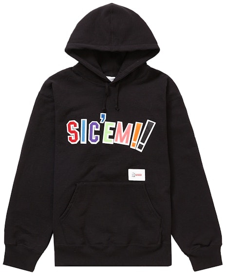 supreme-x-wtaps-sic-em-hooded-sweatshirt-black