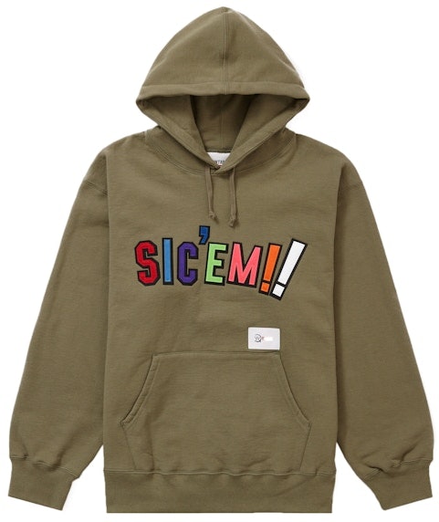 supreme-x-wtaps-sic-em-hooded-sweatshirt-light-olive