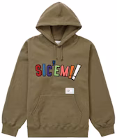 Supreme x WTAPS Sic’em! Hooded Sweatshirt Light Olive Supreme x WTAPS Sic’em! Hooded Sweatshirt Light Olive