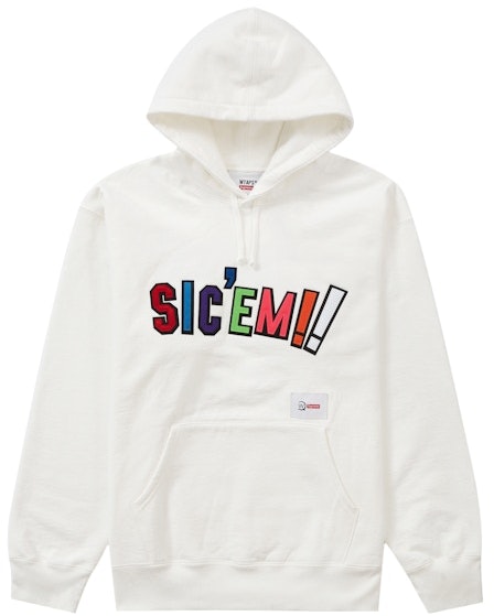 supreme-x-wtaps-sic-em-hooded-sweatshirt-white