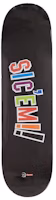 Supreme x WTAPS Sic'em! Skateboard Deck Black