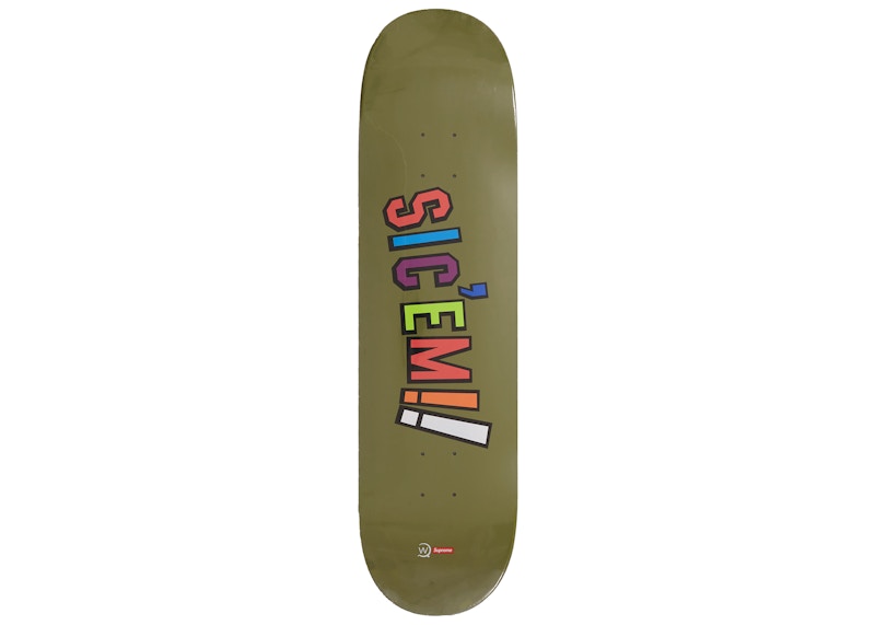 Supreme x WTAPS Sic'em! Skateboard Deck Olive