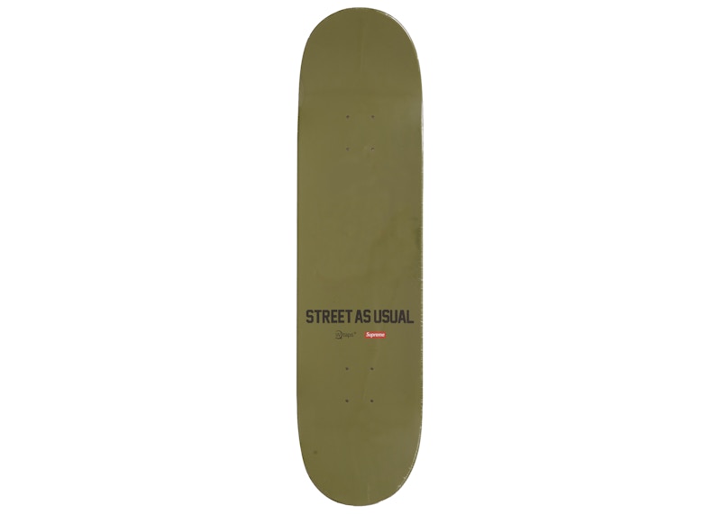 Order Supreme x WTAPS Sic'em! Tabla de Skate Olive