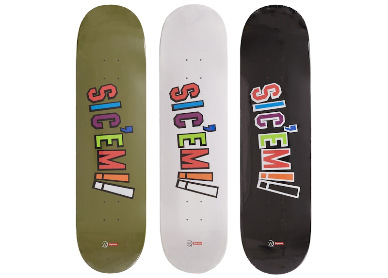 Supreme x WTAPS Sic'em! Skateboard Deck Set