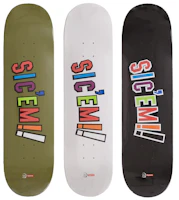 Supreme x WTAPS Sic'em! Skateboard Deck Set Supreme x WTAPS Sic'em! Skateboard Deck Set