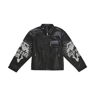 Supreme Y's by Yohji Yamamoto Leather Jacket Black