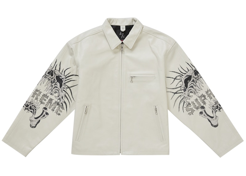Supreme Y's by Yohji Yamamoto Leather Jacket White