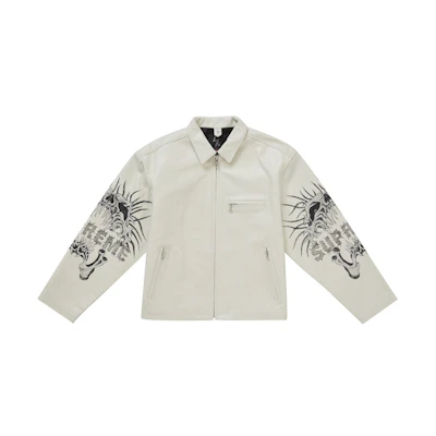 Supreme Y's by Yohji Yamamoto Leather Jacket White