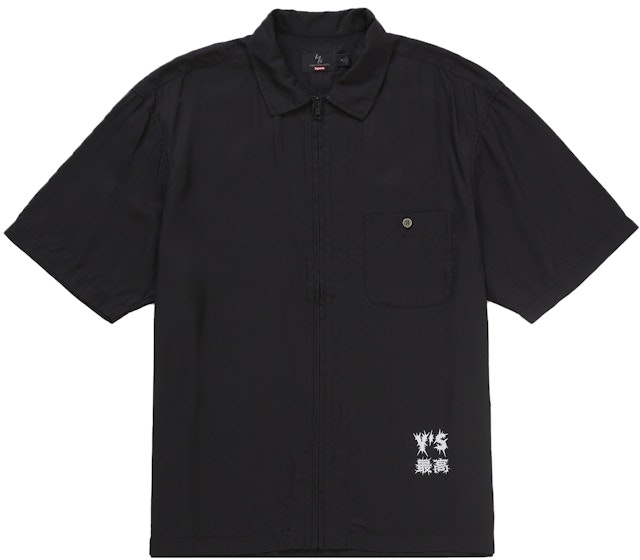 supreme-y-s-by-yohji-yamamoto-silk-zip-up-s-s-shirt-black