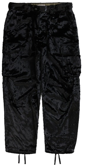 supreme-yohji-yamamoto-faux-fur-cargo-pant-black