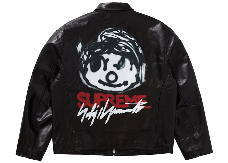 Buy Chaqueta de Cuero Negra Supreme Yohji Yamamoto Trabajo.