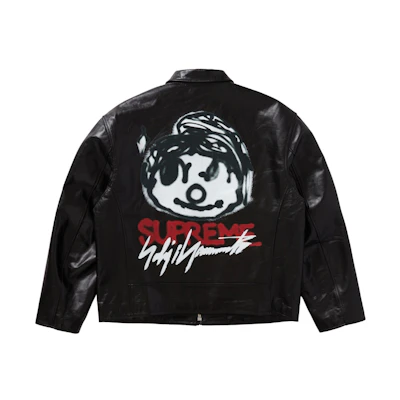 Supreme Yohji Yamamoto Leather Work Jacket Black