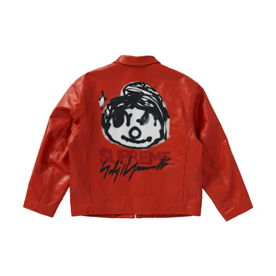 Supreme Yohji Yamamoto Leather Work Jacket Orange