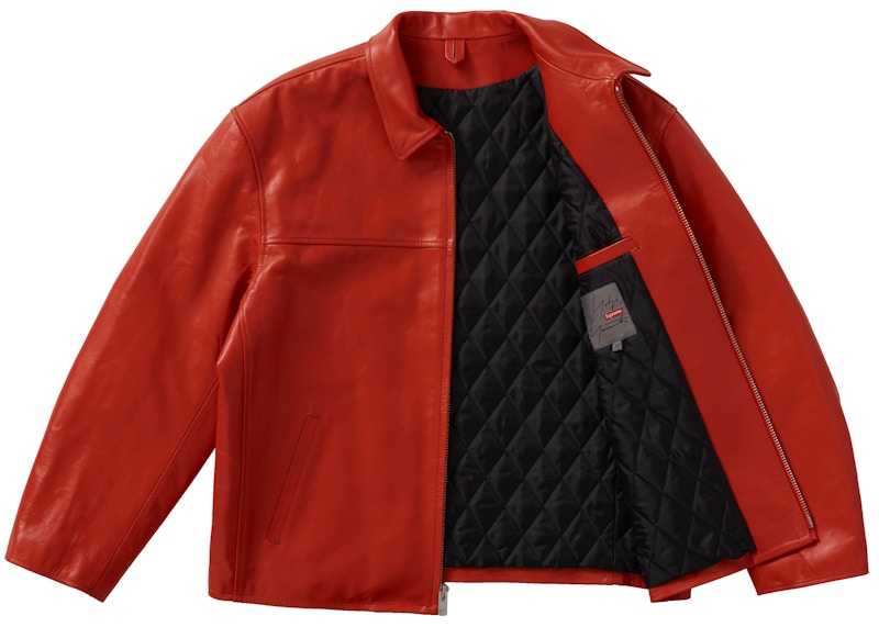 Order Chaqueta de Trabajo de Cuero Supreme Yohji Yamamoto Naranja.