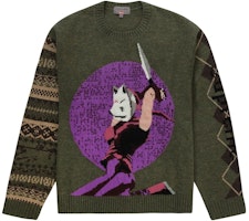 Supreme Yohji Yamamoto TEKKEN Sweater Olive Supreme Yohji Yamamoto TEKKEN Sweater Olive