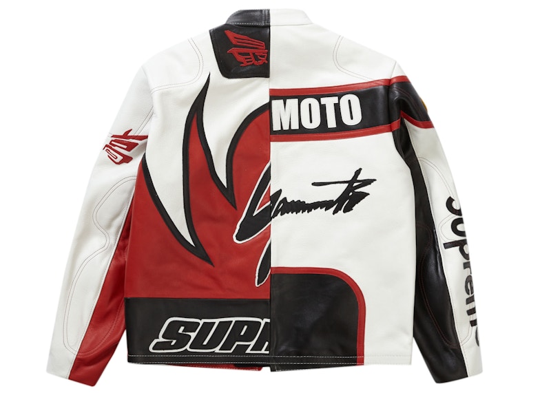 Supreme Yohji Yamamoto Vanson Leathers Split Jacket White