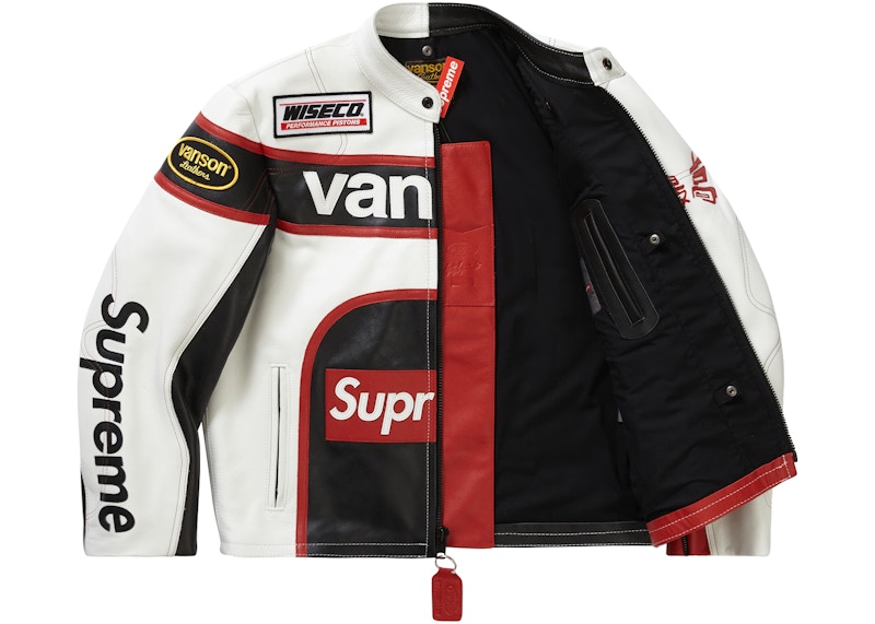 Order 슈프림 x 요지 야마모토 반슨 가죽 자켓 (화이트)
