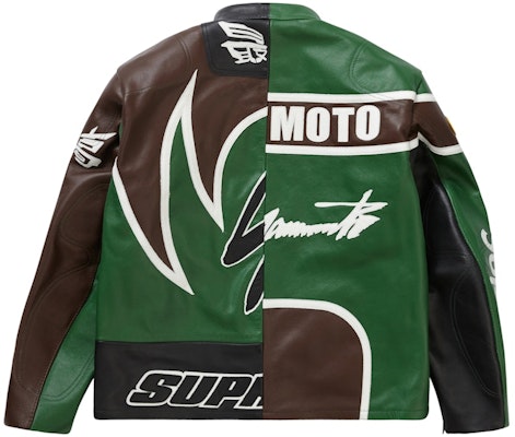 至高山本耀司 Vanson Leathers拼色夾克 綠色 Lookbook 至高山本耀司 Vanson Leathers拼色夾克 綠色