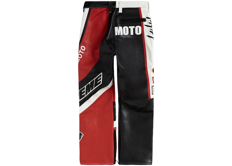 Order Supreme Yohji Yamamoto Vanson Leathers拼接长裤 白色