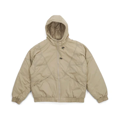Supreme Zig Zag Stitch Puffy Jacket Tan