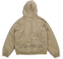 Lookbook Supreme Zig Zag Stitch Puffy Jacket Tan