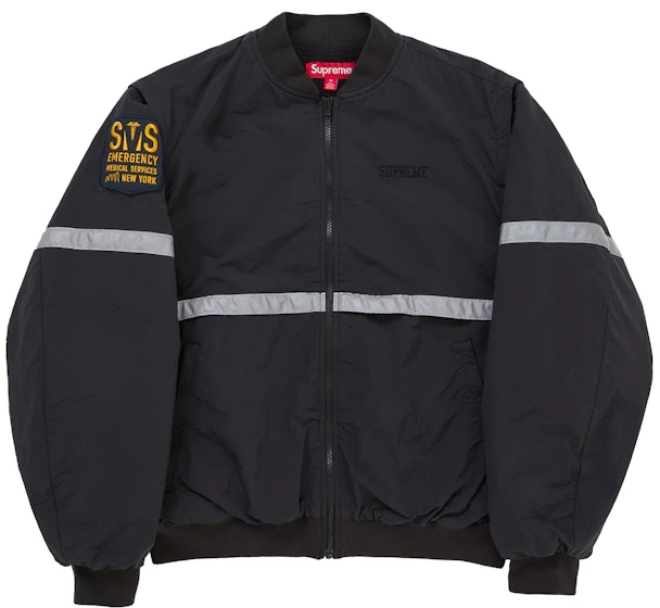 supreme-zip-off-sleeve-reflective-stripe-jacket-black