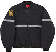 Supreme Zip-Off Sleeve Reflective Stripe Jacket Black Supreme Zip-Off Sleeve Reflective Stripe Jacket Black