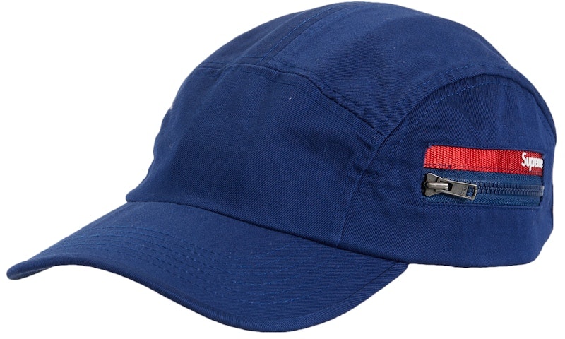 supreme-zip-pocket-camp-cap-navy