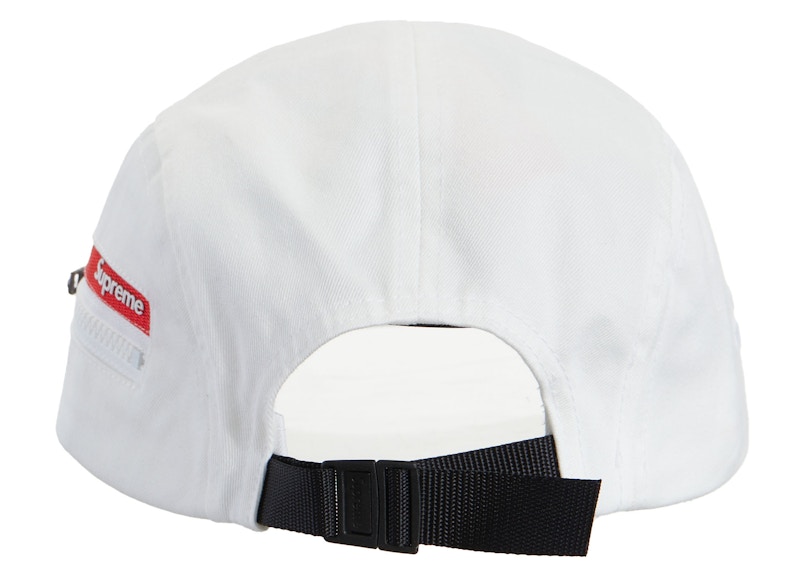 Supreme Zip Pocket Camp Cap White 圖 2