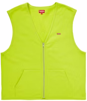 Supreme Zip Up Sweat Vest Acid Green Supreme Zip Up Sweat Vest Acid Green
