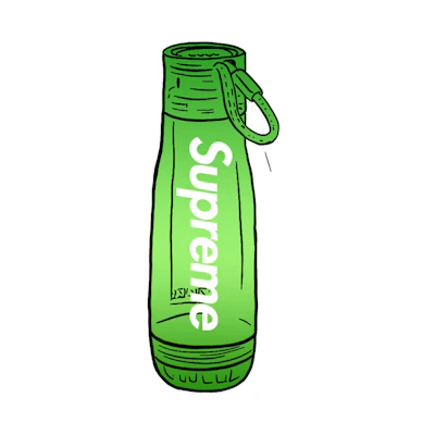 Supreme Zoku Glass Core 16 oz. Bottle Green
