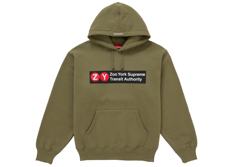 Supreme Zoo York Hooded Sweatshirt Light Olive