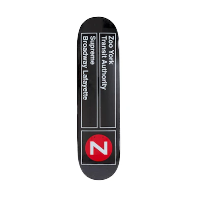 Supreme Zoo York Skateboard Deck Black
