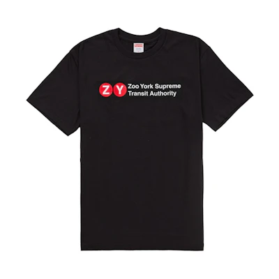 Supreme Zoo York Transit Tee Black