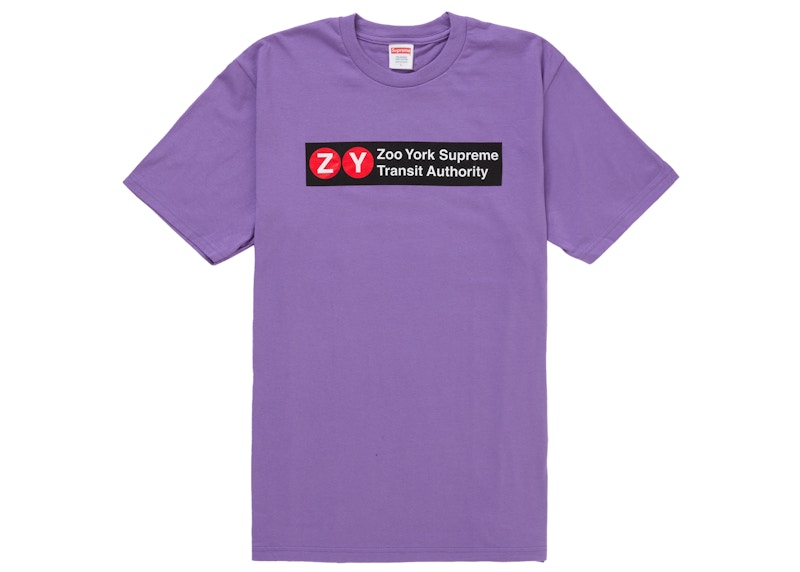 Supreme Zoo York Transit Tee Purple
