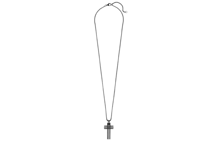 Swarovski  Bengal Cross PVD Metal Necklace - Black. 5070473 圖 3