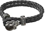 Buy 施華洛世奇黑色編織皮革骷髏手鍊 5217218