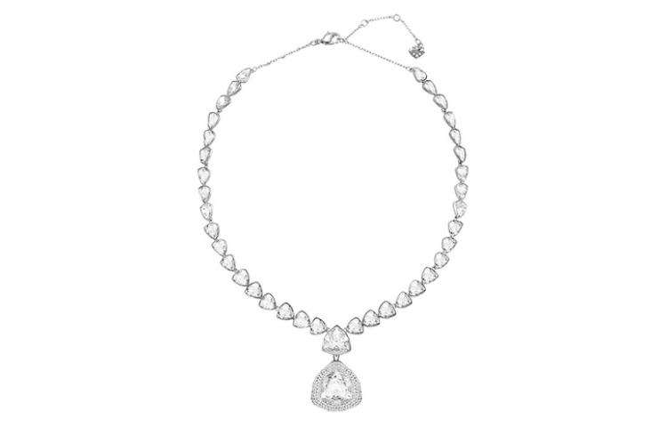 Lookbook スワロフスキー シルバー 2-in-1 ビギン クリスタル ネックレス 5076880