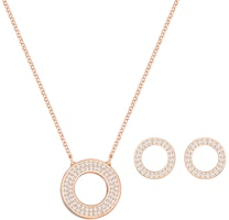 Swarovski Admiration Love Declaration Rose Gold Necklace & Earrings Set. 5358845 Swarovski Admiration Love Declaration Rose Gold Necklace & Earrings Set. 5358845