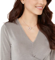 Purchase 施華洛世奇愛意宣言玫瑰金項鍊耳環套組 5358845