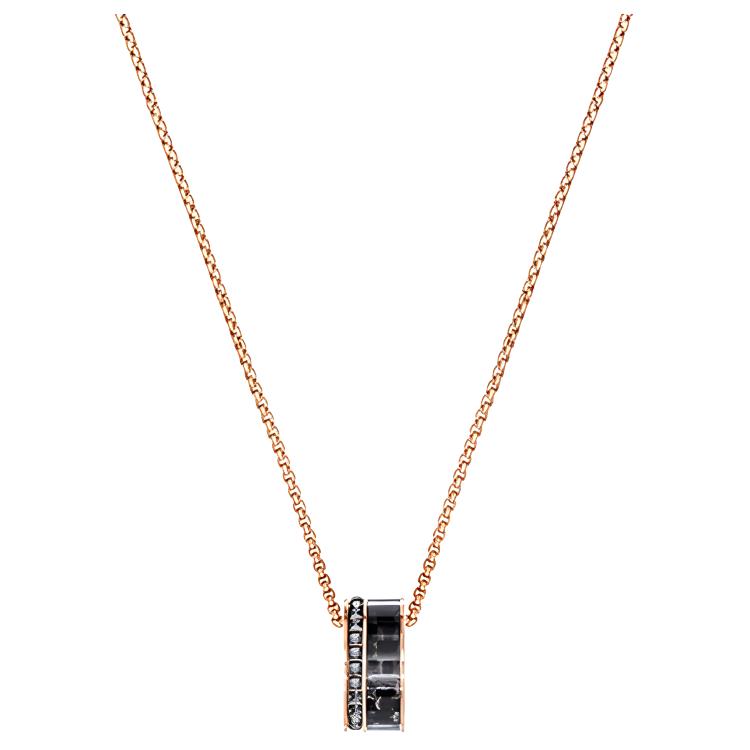 Swarovski ALTO Rose Gold Alloy Necklace Unisex Couple Design. 5427127