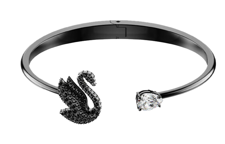 Order Pulsera Swarovski Cisne Negro Rodinada Unisex Edición para Parejas. 5688746