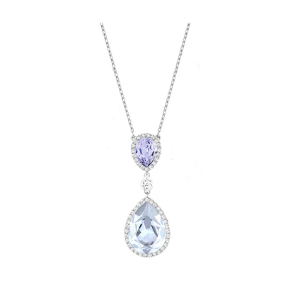 Swarovski Christie Minimalist Double Teardrop Pendant Necklace. 5113782