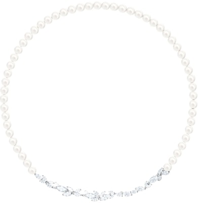 スワロフスキー クリスタル リーフ ペンダント パール ネックレス シルバー 5414693 Order スワロフスキー クリスタル リーフ ペンダント パール ネックレス シルバー 5414693